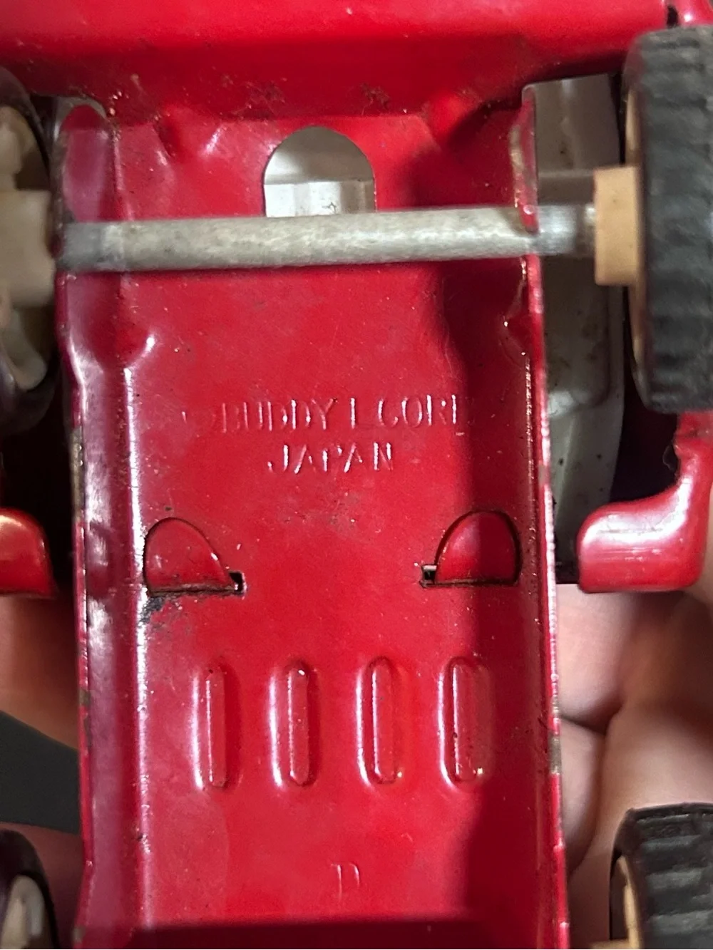 Coca Cola Red Vintage Toy Truck with White Wheel Hubs